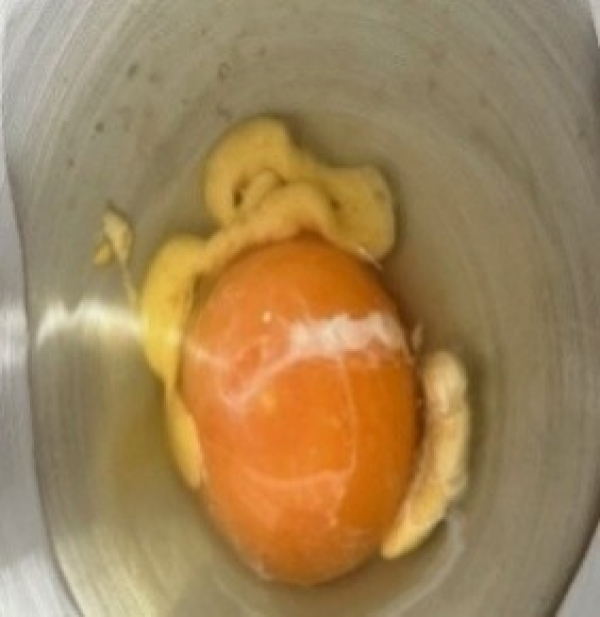 いつもより白い部分が大きいですが大丈夫でしょうか